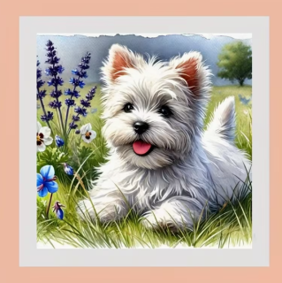 Preview: Diamond Painting West Highland Terrier